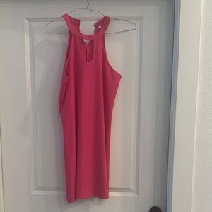 Elegant Pink Sleeveless Dress